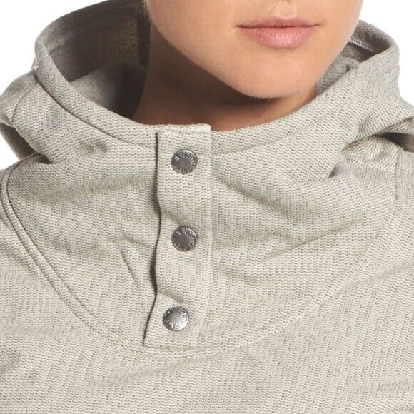 The North Face Jacket Knit Stitch Fleece Pullover Snap Warm Sweater - Picture 2 of 5